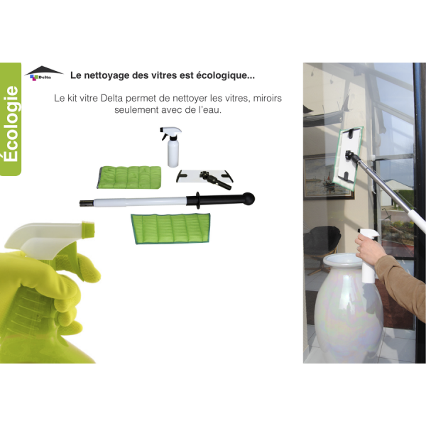 Kit vitre - Delta Microfibre matériel de nettoyage et formation