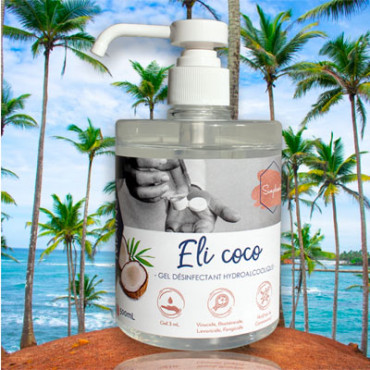 Eli COCO Gel hydroalcoolique 500 ml parfumé coco